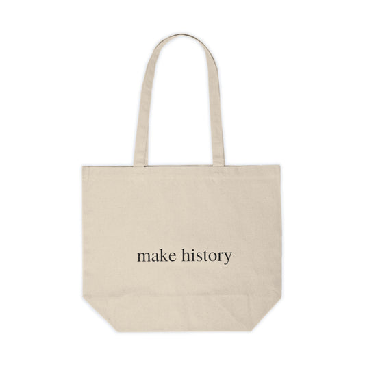 make history Canvas Shopping Tote